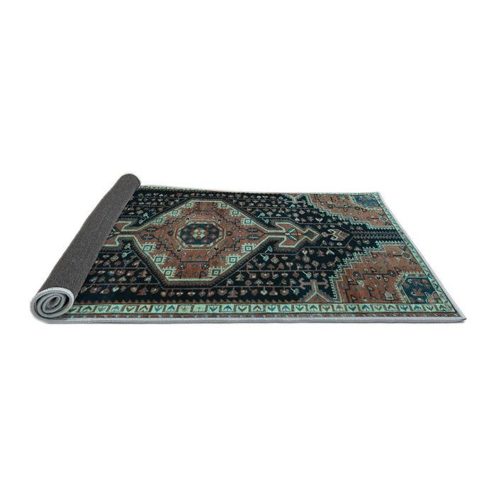 Sideview of Persian Light Blue Traditional Rug, tr1924lblu