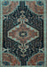 Machine Washable Persian Light Blue Traditional Rug, wshtr1924lblu