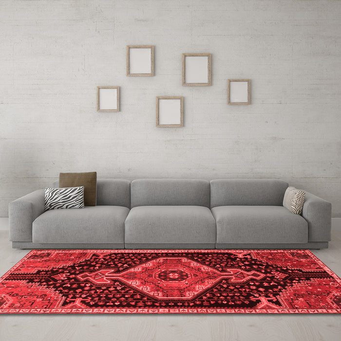 Traditional Red Washable Rugs