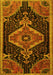 Machine Washable Persian Yellow Traditional Rug, wshtr1924yw