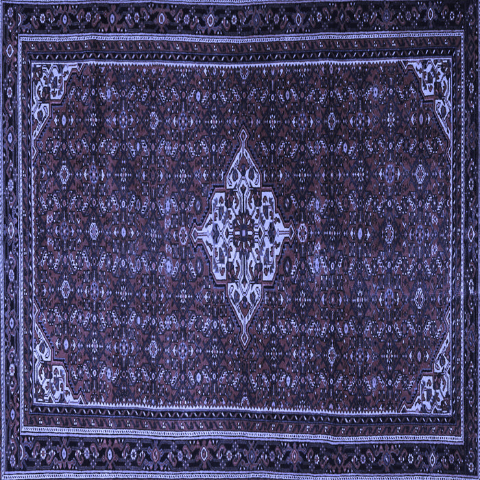 Square Persian Blue Traditional Rug, tr1925blu