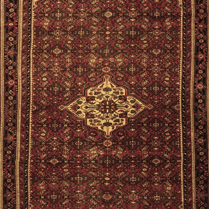 Machine Washable Persian Brown Traditional Rug, wshtr1925brn