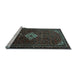 Sideview of Machine Washable Persian Light Blue Traditional Rug, wshtr1925lblu