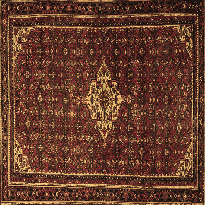 Square Persian Brown Traditional Rug, tr1925brn
