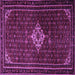 Square Persian Purple Traditional Rug, tr1925pur
