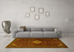 Machine Washable Persian Yellow Traditional Rug in a Living Room, wshtr1925yw