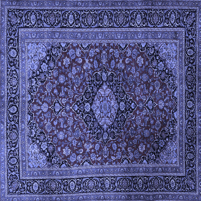 Square Persian Blue Traditional Rug, tr1926blu