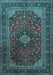 Machine Washable Persian Light Blue Traditional Rug, wshtr1926lblu