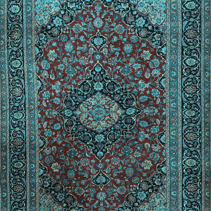 Machine Washable Persian Light Blue Traditional Rug, wshtr1926lblu
