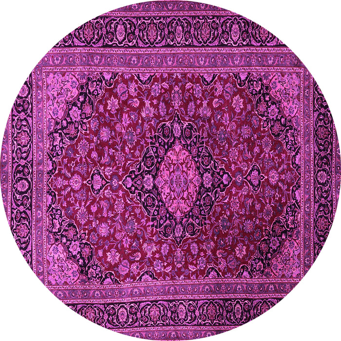 Round Persian Pink Traditional Rug, tr1926pnk