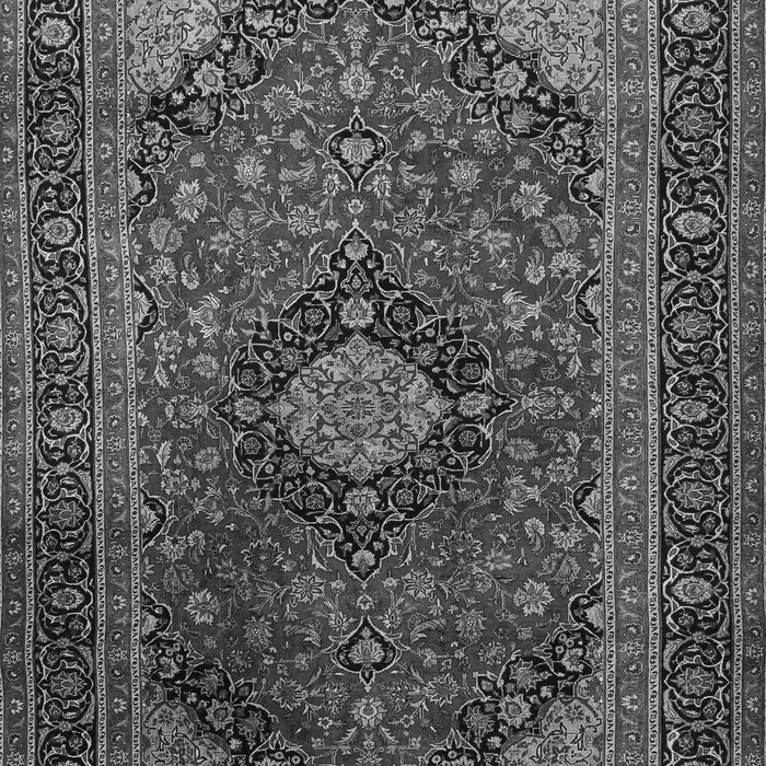 Serging Thickness of Machine Washable Persian Gray Traditional Rug, wshtr1926gry