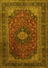 Machine Washable Persian Yellow Traditional Rug, wshtr1926yw