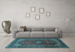 Machine Washable Persian Light Blue Traditional Rug in a Living Room, wshtr1926lblu