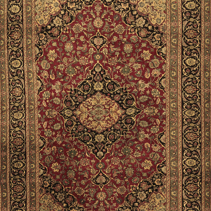 Machine Washable Persian Brown Traditional Rug, wshtr1926brn