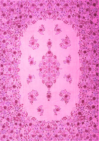 Medallion Pink Traditional Rug, tr1927pnk