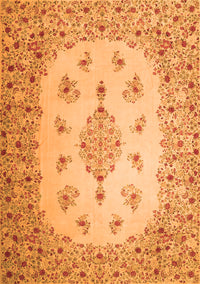 Medallion Orange Traditional Rug, tr1927org