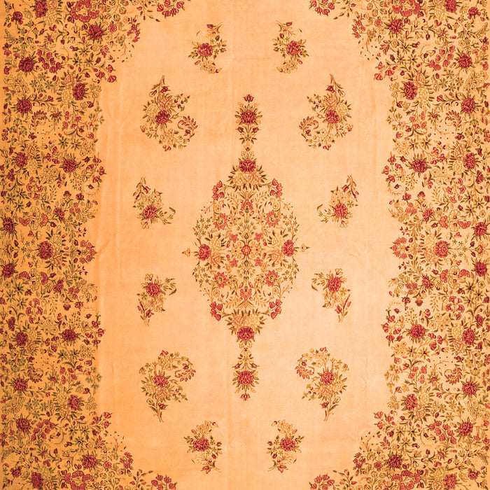 Medallion Orange Traditional Rug, tr1927org