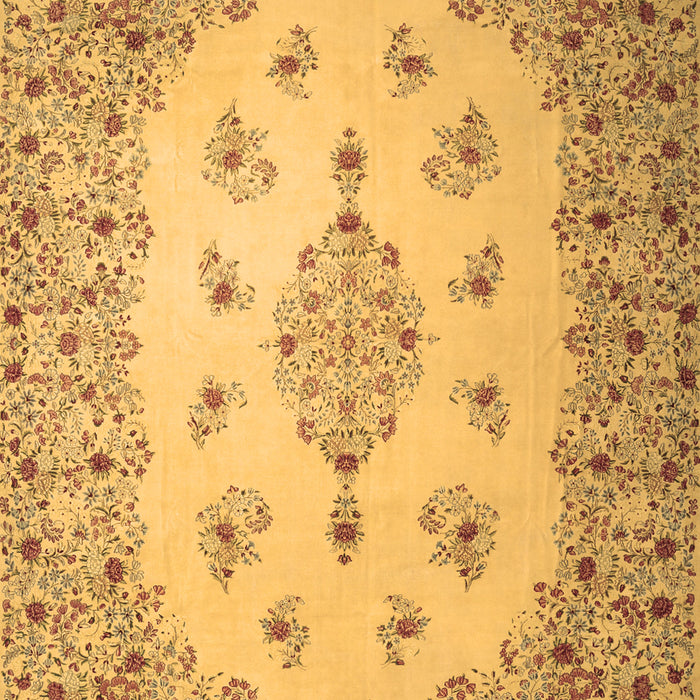 Medallion Brown Traditional Rug, tr1927brn