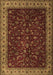 Machine Washable Persian Brown Traditional Rug, wshtr1928brn