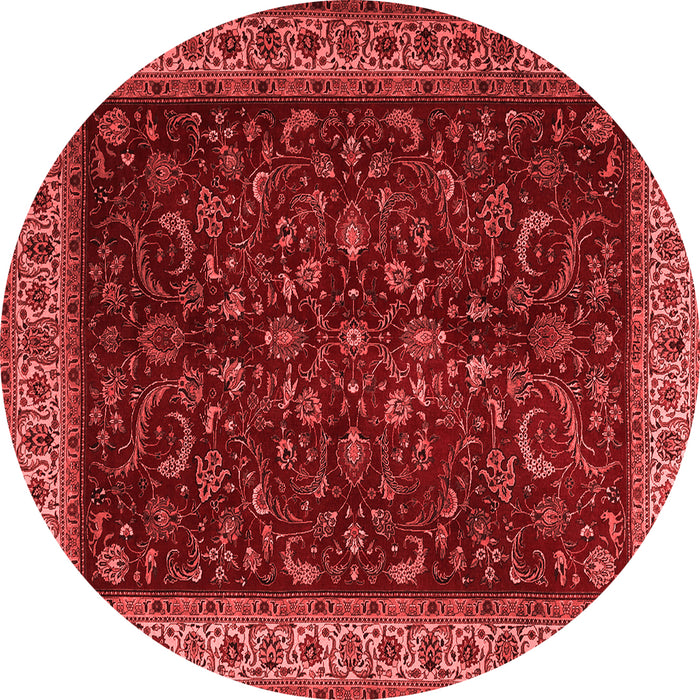Machine Washable Persian Red Traditional Rug, wshtr1928red