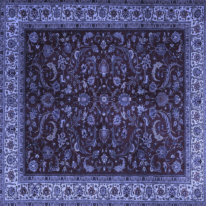 Square Persian Blue Traditional Rug, tr1928blu