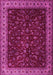 Machine Washable Persian Pink Traditional Rug, wshtr1928pnk