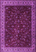 Machine Washable Persian Purple Traditional Area Rugs, wshtr1928pur