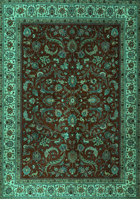 Persian Turquoise Traditional Rug, tr1928turq