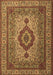 Medallion Brown Traditional Rug, tr1929brn