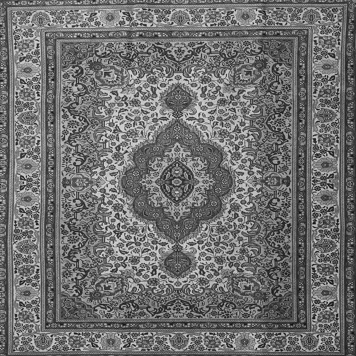 Serging Thickness of Medallion Gray Traditional Rug, tr1929gry
