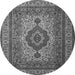 Square Medallion Gray Traditional Rug, tr1929gry