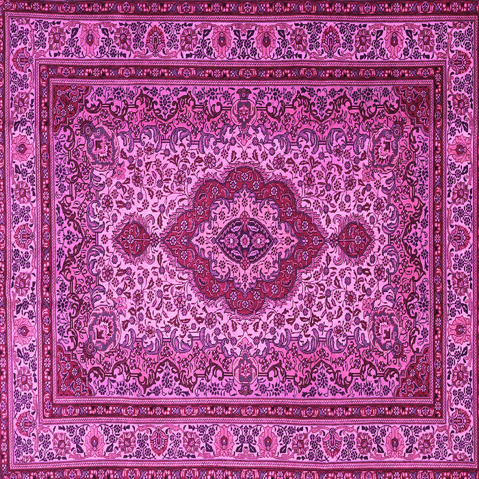 Square Medallion Pink Traditional Rug, tr1929pnk