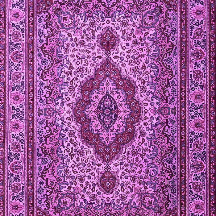 Machine Washable Medallion Purple Traditional Area Rugs, wshtr1929pur