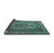 Sideview of Medallion Light Blue Traditional Rug, tr1929lblu