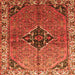 Serging Thickness of Persian Orange Traditional Rug, tr192org