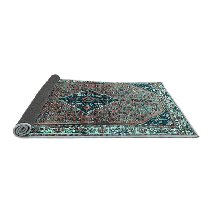 Sideview of Persian Light Blue Traditional Rug, tr192lblu