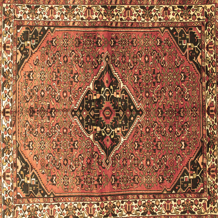 Square Persian Brown Traditional Rug, tr192brn