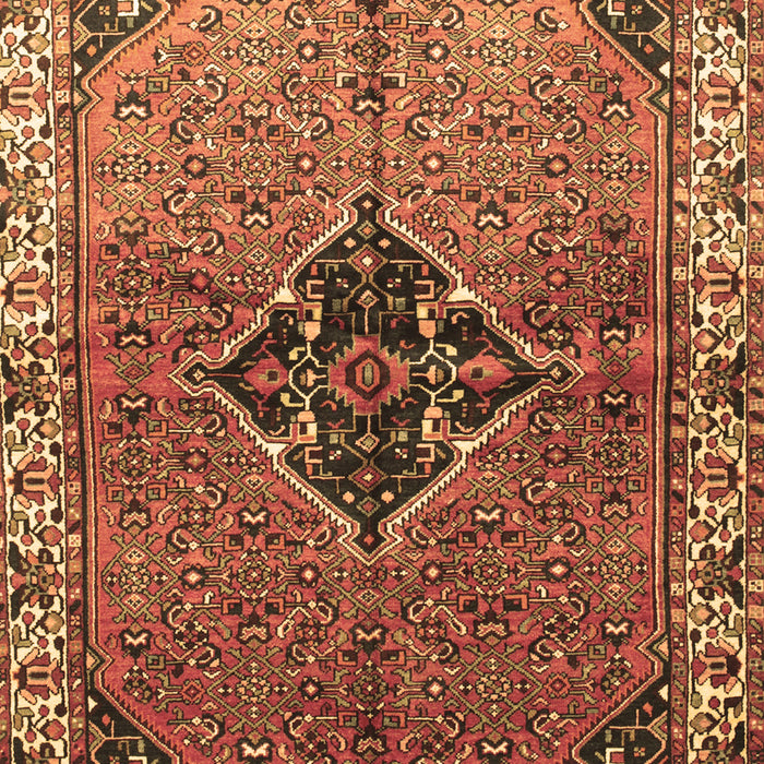 Machine Washable Persian Brown Traditional Rug, wshtr192brn
