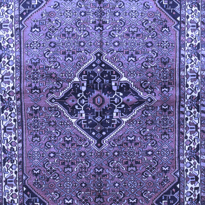 Machine Washable Persian Blue Traditional Rug, wshtr192blu