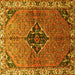 Square Persian Yellow Traditional Rug, tr192yw