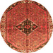 Square Persian Orange Traditional Rug, tr192org