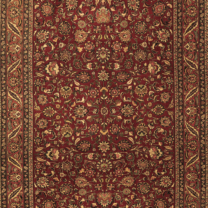 Machine Washable Persian Brown Traditional Rug, wshtr1930brn