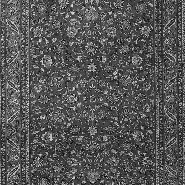 Serging Thickness of Machine Washable Persian Gray Traditional Rug, wshtr1930gry