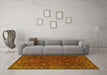 Machine Washable Persian Yellow Traditional Rug in a Living Room, wshtr1930yw