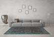 Machine Washable Persian Light Blue Traditional Rug in a Living Room, wshtr1930lblu