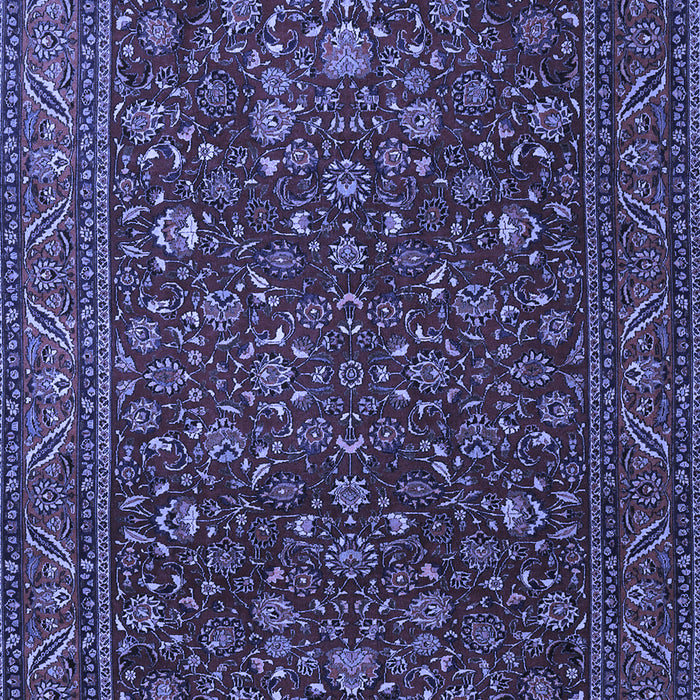 Machine Washable Persian Blue Traditional Rug, wshtr1930blu