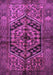 Machine Washable Persian Purple Traditional Area Rugs, wshtr1931pur