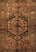 Machine Washable Persian Brown Traditional Rug, wshtr1931brn