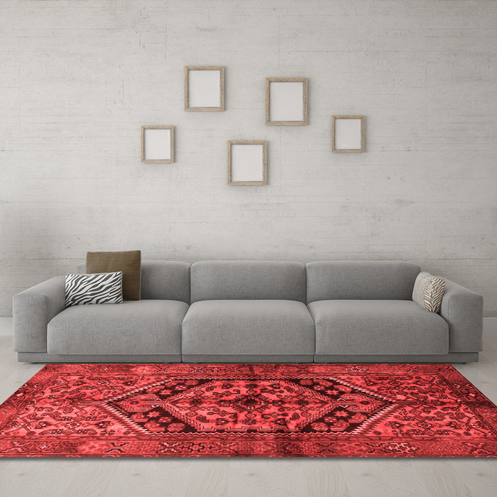 Traditional Red Washable Rugs
