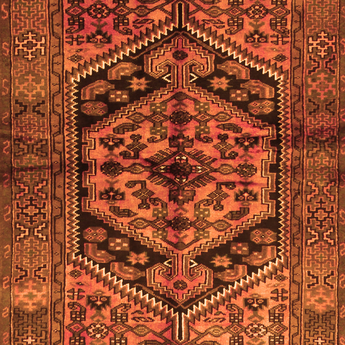 Serging Thickness of Machine Washable Persian Orange Traditional Area Rugs, wshtr1931org